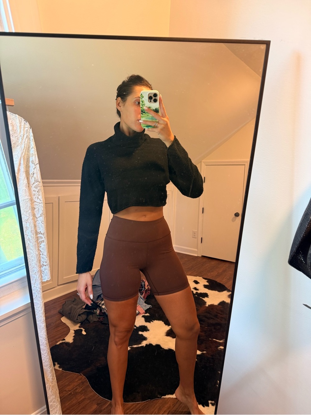 Princess Polly Black Cropped Turtleneck Sweater